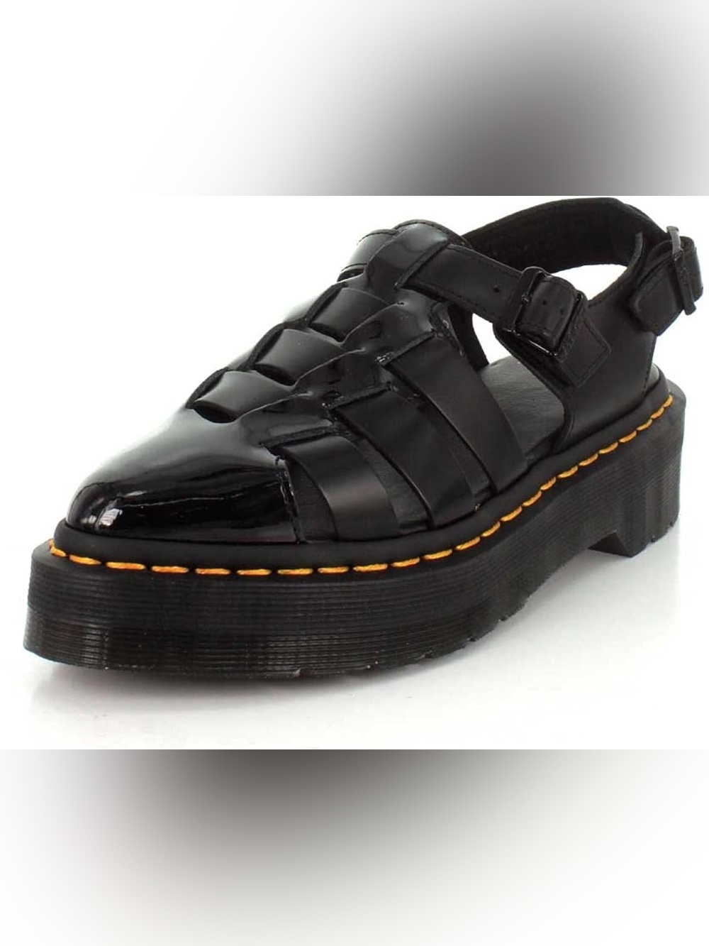 Dr. Martens Oriana Fisherman Sandal in Black leather